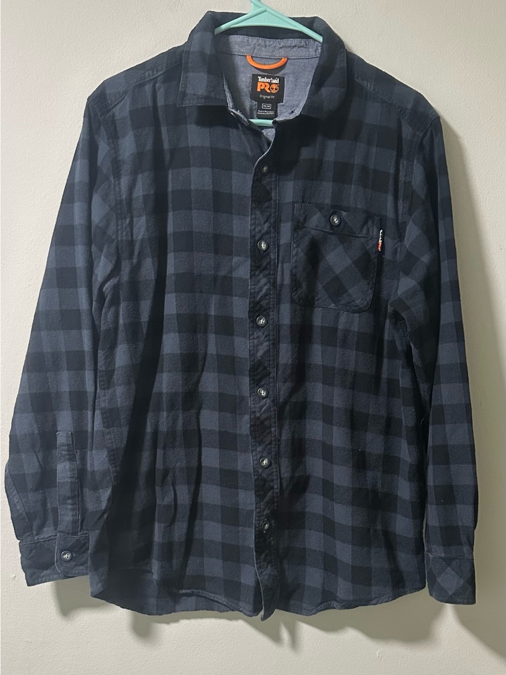 Timberland PRO Original Fit Plaid Flannel Shirt Men's Size
M